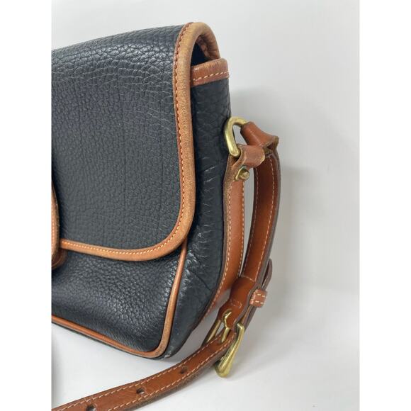 Dooney & Bourke Vintage Equestrian All Weather Leather Crossbody Bag Purse FLAW - Picture 3 of 11